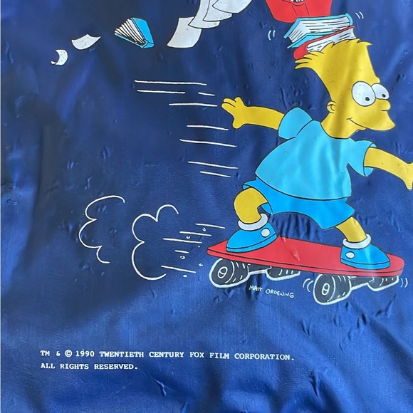 BART SIMPSON 1990 Vintage Backpack - Picture 4 of 12